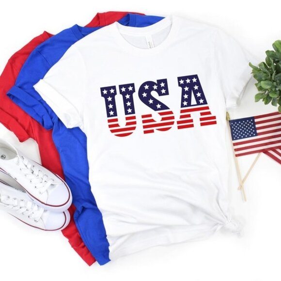 Tops - 4th of July America Shirt, USA Shirt, Freedom Shirt, Fourth Of July Shirt